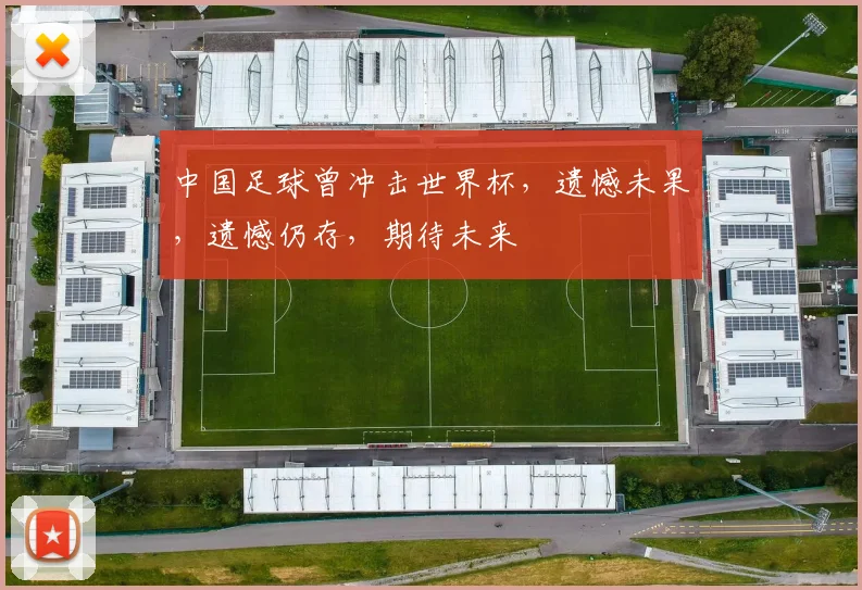 中国足球曾冲击世界杯，遗憾未果，遗憾仍存，期待未来